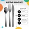 Exquisite Polished Plastic Silverware – 150 Pcs Heavy Duty Cutlery Set – 50 Each of Forks, Knives & Spoons – Disposable Utensil Set for Parties, Events & Catering – Flatware Set by Party Solids